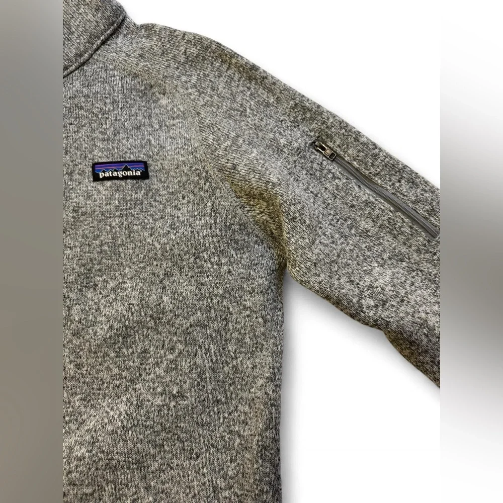 Patagonia Women’s Better Sweater 1/4 Zip Fleece Pullover - Birch White - Picture 7 of 11